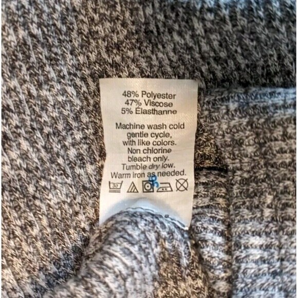 Madewell Grey Ribbed Knit Mini Dress Mock Neck Small - Picture 8 of 10